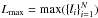 \hbox{$L_{\rm max}={\rm max}(\{l_i\}_{i=1}^N)$}