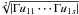 \hbox{$\sqrt[2]{\left|\Gamma u_{11}\cdots\Gamma u_{1s}\right|}$}