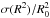 \hbox{$\sigma(R^2)/R_0^2$}