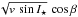\hbox{$\sqrt{v\,\sin I_{\star}}\,\cos\beta$}