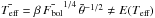 \hbox{$\bar{T_{\rm eff}}=\beta\,\bar{F_{\rm bol}}^{1/4}\,\bar\theta^{-1/2}\neq E(T_{\rm eff})$}