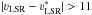 \hbox{$|\varv_{\rm{LSR}}-\varv_{\rm{LSR}}^*|>11$}