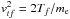 \hbox{$v_{tf}^2=2T_f/m_{\rm e}$}