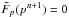 \hbox{$\tilde{F}_p(p^{n+1}) =0$}