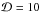 \hbox{$\mathcal{D}=10$}
