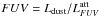 \hbox{$FUV = L_\mathrm{dust}/L_{FUV}^\mathrm{att}$}