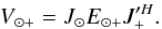 \begin{equation} V_{\odot +} = J_{\odot} E_{\odot +} J_{+}'^H. \label{Kk2} \end{equation}