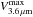 \hbox{$V_{\rm 3.6\,\mu m}^{\rm max}$}