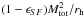 \hbox{$(1-\epsilon_{SF})M_\mathrm{tot}^2/r_\mathrm{h}$}