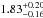 \hbox{$1.83^{+0.20}_{-0.16}$}