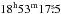 \hbox{$\rm18^h53^m17\fs5$}