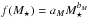 \hbox{$f(M_{\star}) = a_{M}M_{\star}^{b_{M}}$}