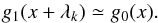 \appendix \setcounter{section}{1} \begin{equation} g_1(x+\lambda_k)\simeq g_0(x). \label{eqn:ks-shift} \end{equation}