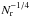 \hbox{$N_{\rm r}^{-1/4}$}
