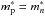 \hbox{$m_{\rm p}^* = m_n^*$}
