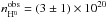 Mathematical equation: \hbox{$n^{\rm obs}_{\rm H^0} = (3\pm 1)\times 10^{20}$}