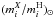 Mathematical equation: \hbox{$(m_i^{{X}} / m_i^{\rm{H}})_\odot$}