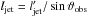 Mathematical equation: \hbox{$l_{\rm jet} = l_{\rm jet}^{\prime}/\sin{\vartheta_{\rm obs}}$}