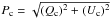 Mathematical equation: \hbox{$P{_{\mathrm{c}}} = \sqrt{{(Q{_{\mathrm{c}}})^2} + {(U{_{\mathrm{c}}})^2}}$}