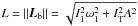 Mathematical equation: \hbox{$L=||\vec{L}_{\rm b}||=\sqrt{I_1^2\omega_1^2+I_{\rm T}^2A^2}$}