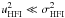 Mathematical equation: \hbox{$u_\text{HFI}^2 \ll \sigma_\text{HFI}^2$}