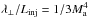 Mathematical equation: \hbox{$\lambda_{\perp}/L_{\rm inj}= 1/3 M_{\rm a}^4$}
