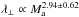 Mathematical equation: \hbox{$\lambda_{\perp} \propto M_{\rm a}^{2.94\pm0.62}$}