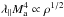 Mathematical equation: \hbox{$\lambda_{\parallel} M_{\rm a}^4 \propto \rho^{1/2}$}