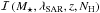 Mathematical equation: \hbox{$\mathcal{I}\left (M_\star, \sar, z, N_{\rm H}\right )$}