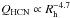 Mathematical equation: \hbox{$Q_{\rm HCN} = 1.23 \times 10^{26} \times R_{\rm h}^{-3.2}$}