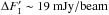 Mathematical equation: \hbox{$\Delta F'_\mathrm{I}\sim19~\mathrm{mJy/beam}$}