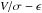 Mathematical equation: \hbox{$V/{\sigma_{\rm}} - \epsilon$}