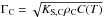 Mathematical equation: \hbox{$\Gamma_{\rm C}=\sqrt{K_{\rm S,C}\rho_{\rm C} C(T)}$}