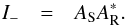Mathematical equation: \begin{eqnarray} I_{-} & = & A_{\rm S}A_{\rm R}^{*} . \label{Centered_correlation_peak} \end{eqnarray}