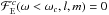 Mathematical equation: \hbox{$\mathcal{F}_{\rm E}^c(\omega < \omega_c,l,m) = 0$}