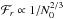 Mathematical equation: \hbox{$\mathcal{F}_r \propto 1/N_0^{2/3}$}