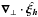 Mathematical equation: \hbox{$\boldsymbol{\nabla}_{\perp} \cdot\hat{\boldsymbol{\xi_h}}$}