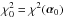 Mathematical equation: \hbox{$\chi^{2}_{0} = \chi^{2}(\vec{\alpha}_{0})$}