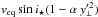 Mathematical equation: \hbox{$v_{\rm eq} \sin i_{\star} (1 - \alpha~y_{\perp}'^2)$}