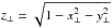 Mathematical equation: \hbox{$z_{\perp} = \sqrt{1 - x_{\perp}^2 - y_{\perp}^2}$}