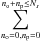 Mathematical equation: \hbox{${\displaystyle \sum_{n_{\mathrm{o}}=0,n_{\mathrm{p}}=0}^{n_{\mathrm{o}}+n_{\mathrm{p}}\leq N_{s}}}$}