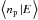 Mathematical equation: \hbox{$\left\langle n_{\mathrm{p}}\left|E\right.\right\rangle $}
