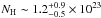 Mathematical equation: \hbox{$N_{\rm H}\sim1.2^{+0.9}_{-0.5}\times10^{23}$}