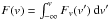 Mathematical equation: \hbox{$F(v)=\int_{-\infty}^{v} F_v(v')\,{\rm d}v'$}