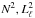 Mathematical equation: \hbox{$N^2, L_{\ell}^2$}