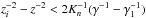 Mathematical equation: \hbox{$z_i^{-2} - z^{-2} < 2 K_n^{-1} (\gamma^{-1}-\gamma_1^{-1})$}