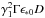 Mathematical equation: \hbox{$ \gamma_1^2 \Gamma \epsilon_{*0}D$}