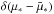 Mathematical equation: \hbox{$\delta(\mu_*-\bar{\mu}_*)$}