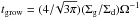 \hbox{$t_{\rm grow} = (4/\!\sqrt{3\pi})(\Sigma_{\rm g}/\Sigma_{\rm d})\Omega^{-1}$}