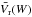 \hbox{$\bar{V_{\rm r}}(W)$}